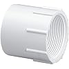 WESTLAKE PIPE & FITTINGS 1.5" White Slip X FPT SCH40 PVC Female Adapter