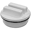 1 1/2"MIP WHITE ALL-PURPOSE PLUG WITH O-RING