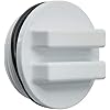 1 1/2"MIP WHITE ALL-PURPOSE PLUG WITH O-RING