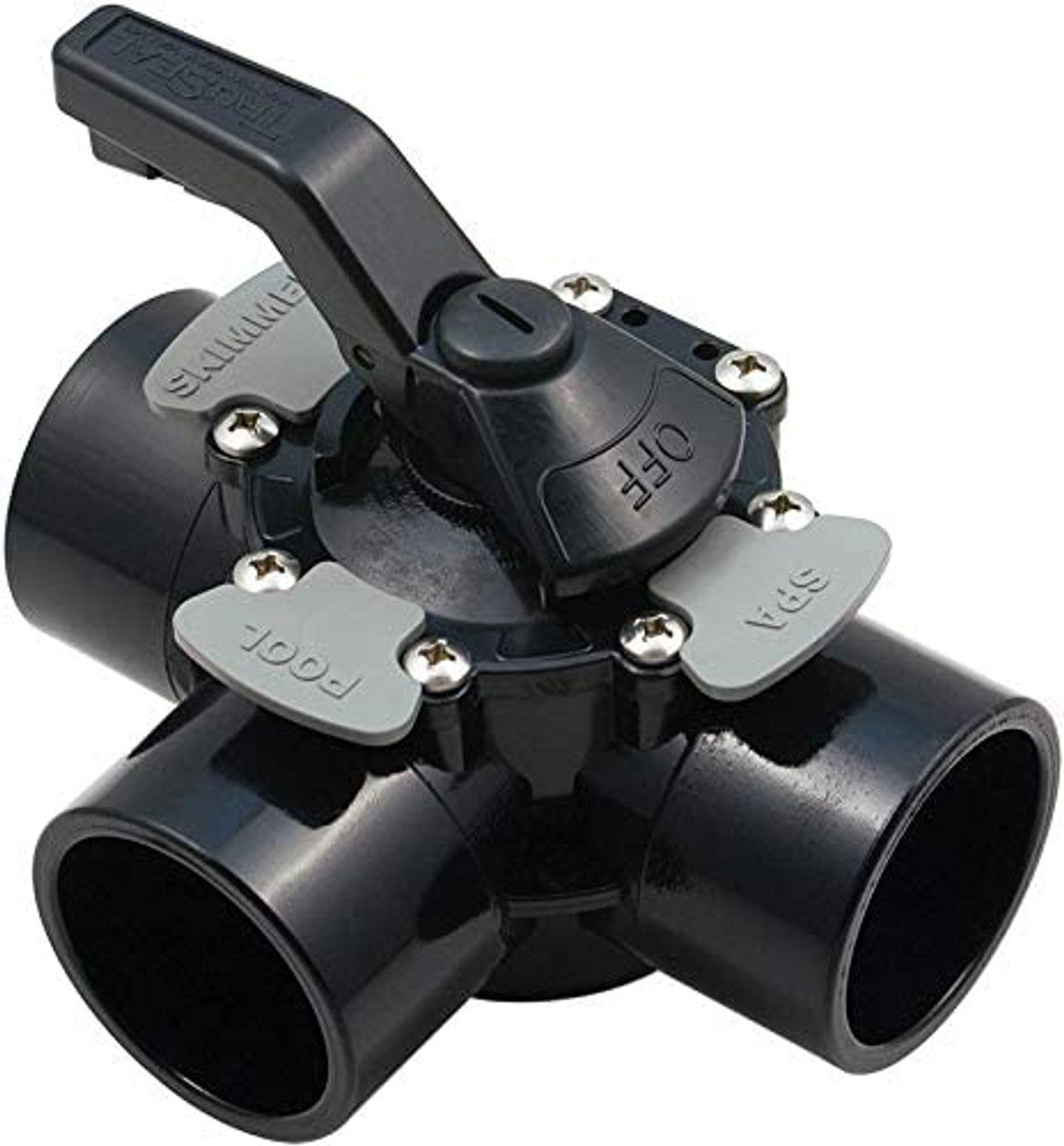 WATERWAY 2" Socket x 2-1/2" Spigot TruSeal 3-Way CPVC Diverter Valve