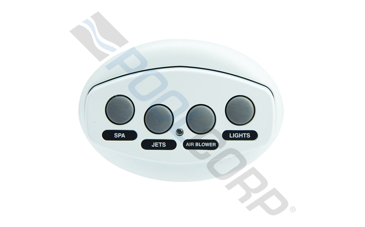 White iS4 4-Function Spa-Side Remote Control with 100' Cord 5 VDC