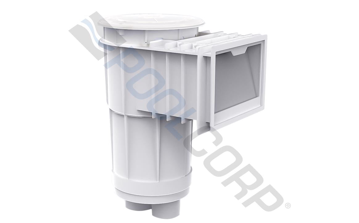 2" Socket x 2.5" Spigot White Inground Skimmer without Float Valve