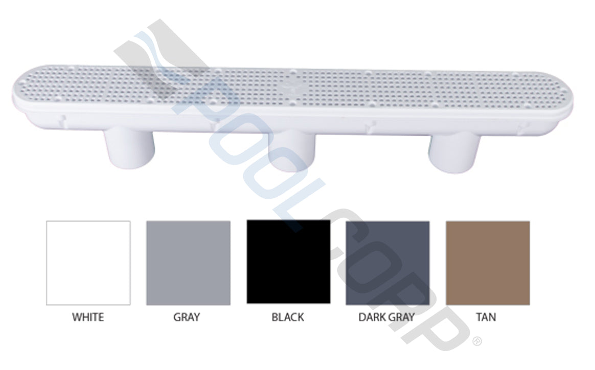 32" White VGB Unblockable Channel Main Drain and Sump