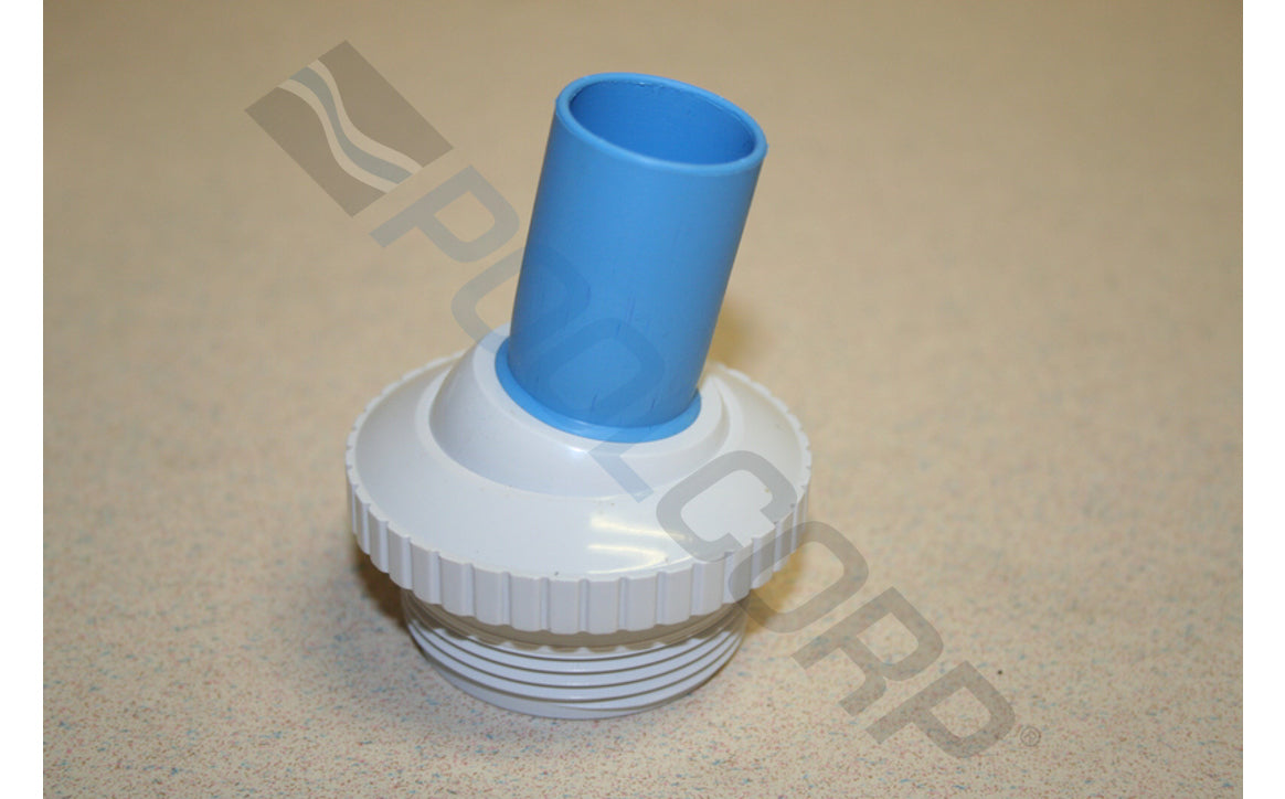 1 1/2" MPT 1" Rubber Nozzle White Hydrostream Fitting