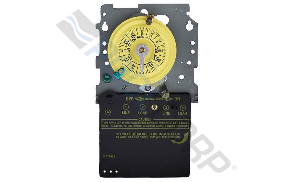 T100 24-Hour DPST Mechanical Time Switch Mechanism, 120V