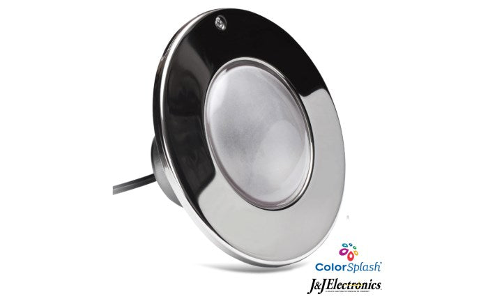 J&J Electronics ColorSplash® XG-W 300 LED 120V Polished Pool Light with 30' Cord