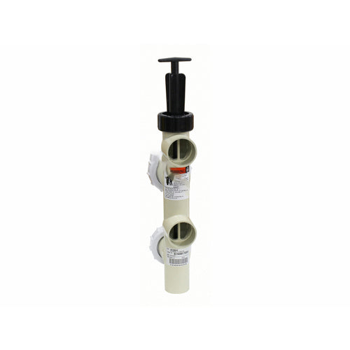 2" Slip Almond PVC Push Pull Valve with 7-1/2" Center