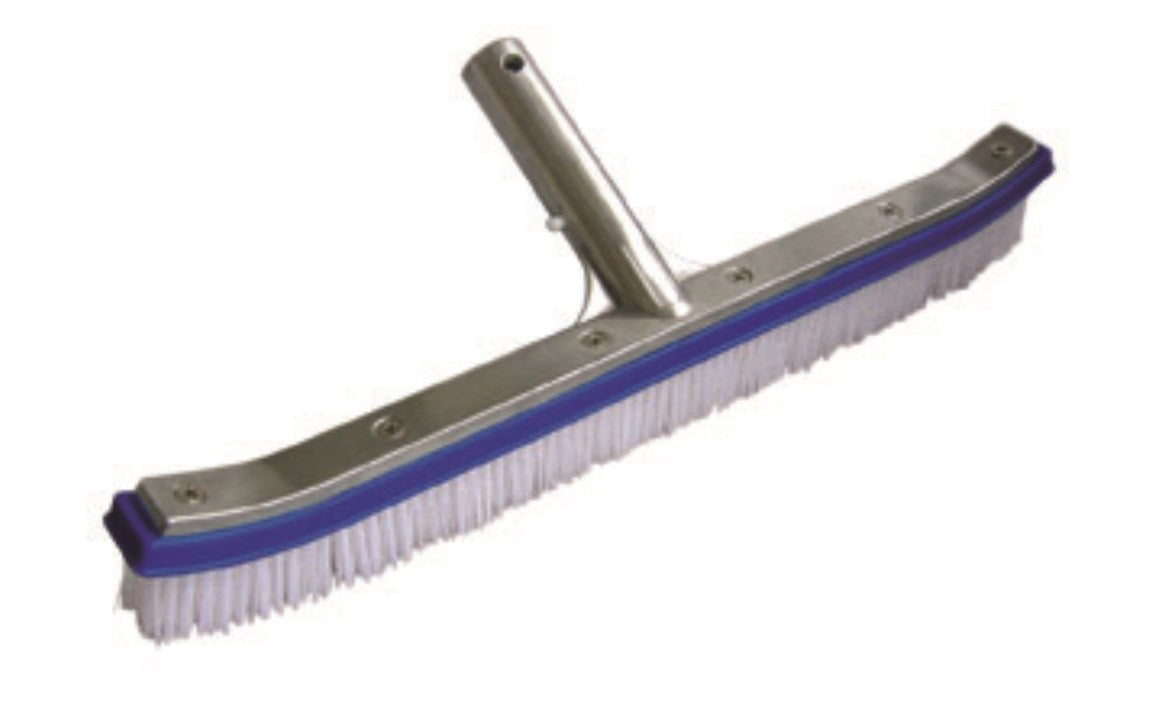 PoolStyle 18" Deluxe Series Metal Back Brush Poly Bristles