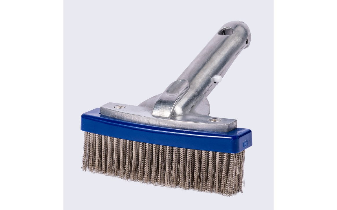 PoolStyle 5.5" Algae Brush with Stainless Steel Bristles and Metal Back