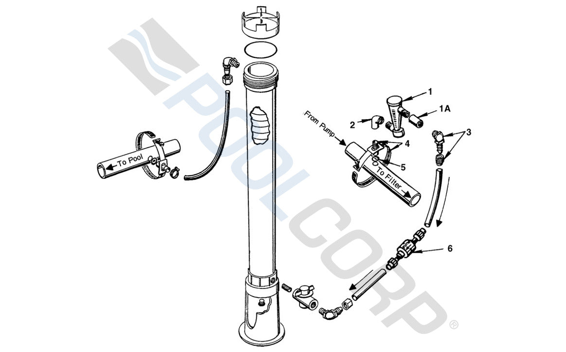 Threaded Saddle Clamp with Inlet Fitting for Corrosion Resistant Flow Indicator
