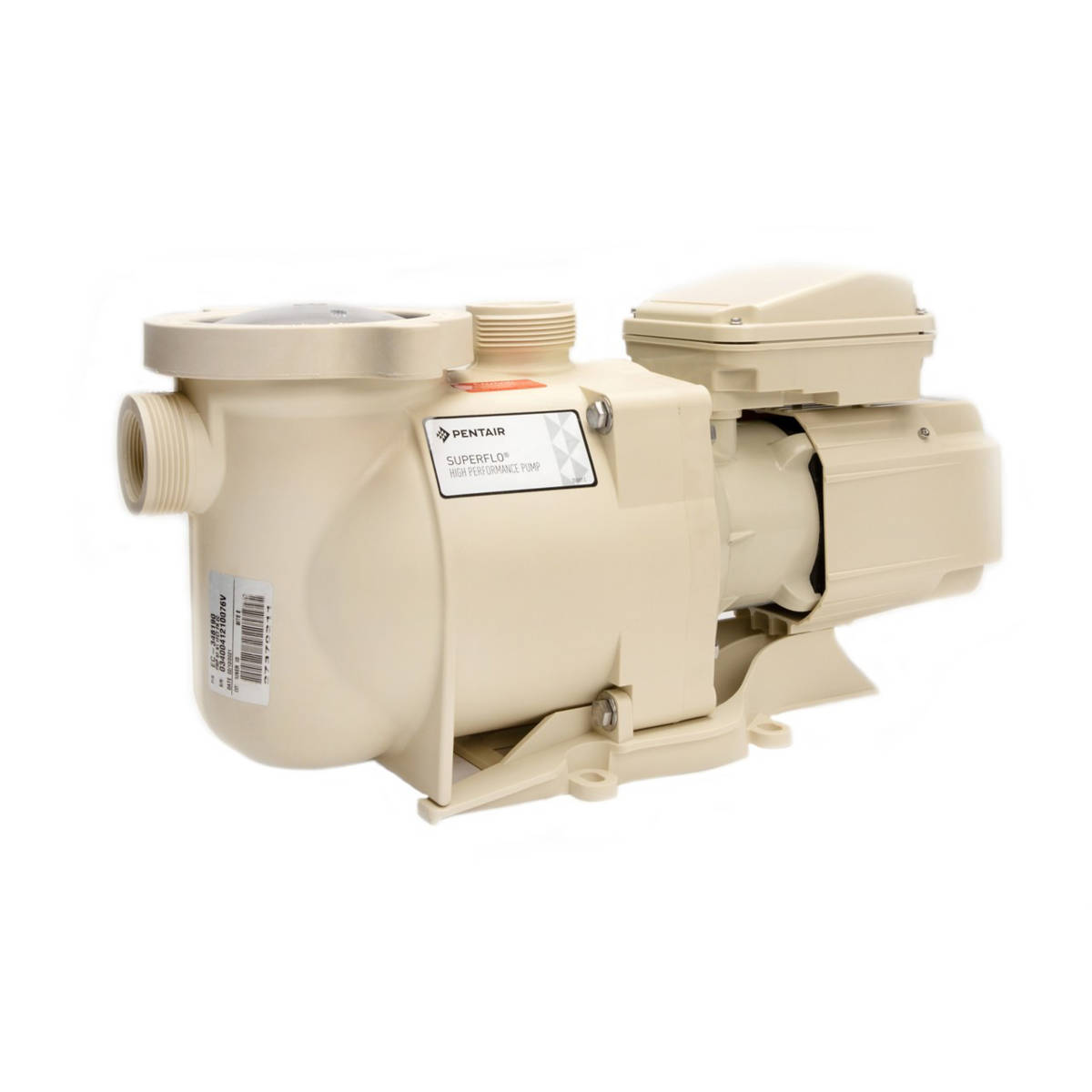 Pentair SuperFlo 1 Speed High Performance Pump .69HHP 1.1THP