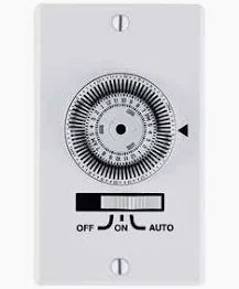 Intermatic IW700K Heavy-Duty Mechanical in-Wall Timer - 20 A Rating, 72 Trippers for 36 ON/Off Events - 3-Way Switch, Easy Installation, 3-Position Override