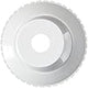 1 1/2" MPT 1/2" Opening White Hydrostream Jet Fitting