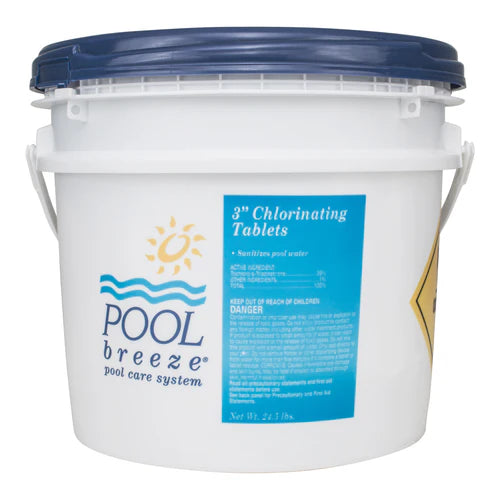 Pool Breeze 25 lb. Bucket 3" Chlorine Tablets