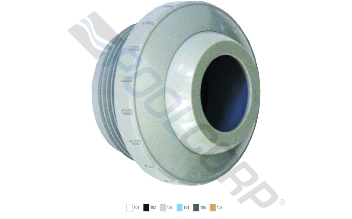 Light Gray Three-Piece Directional Eyeball Fitting 1 1/2" MPT 3/4" Orifice