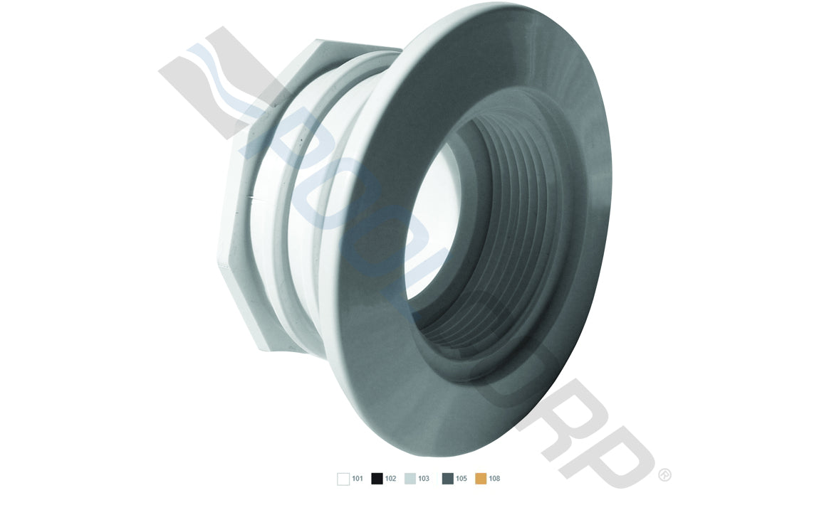 Large Wall Fitting with Water Stop Fits 1 1/2" Pipe
