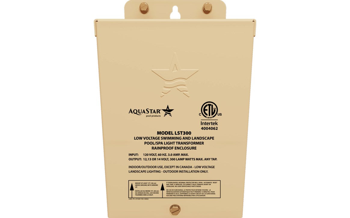 300W Pool & Spa Transformer 120VAC 3A