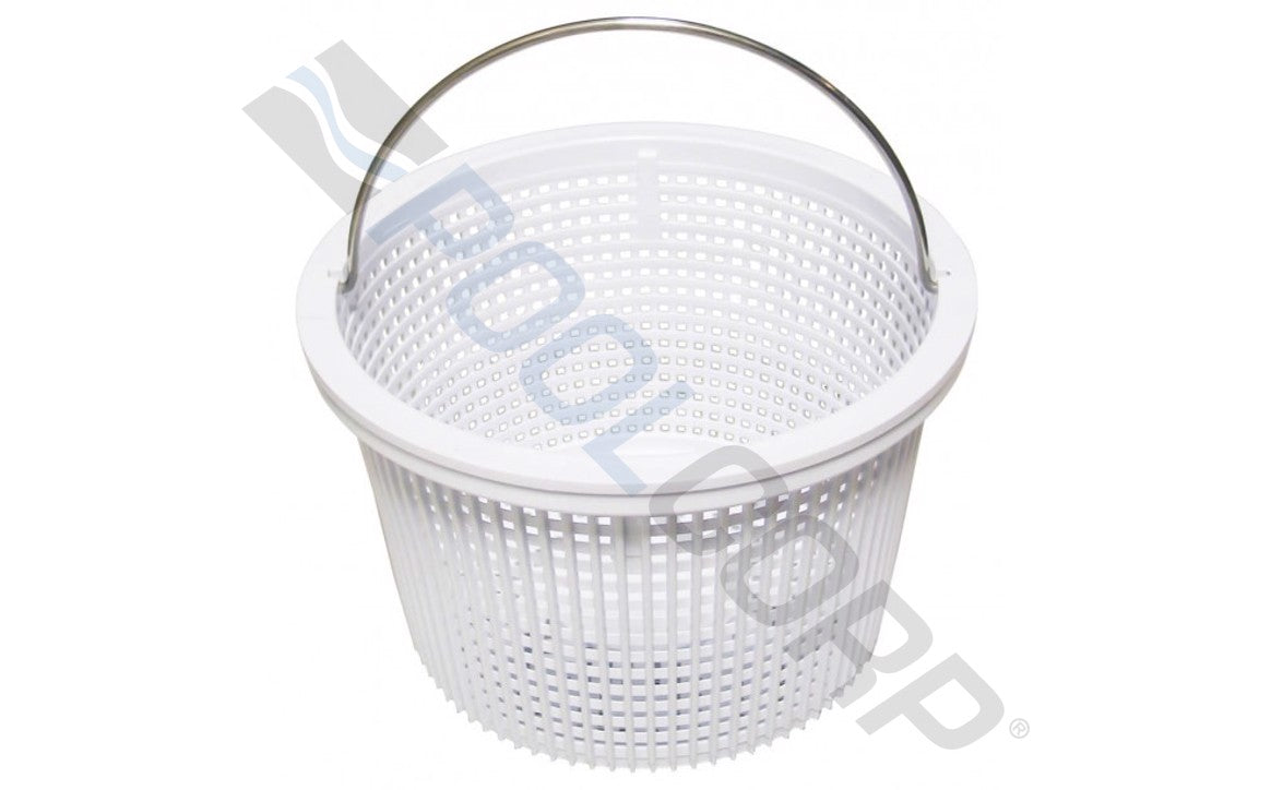 White Heavy Duty U-3 Style Skimmer Basket (Pentair)