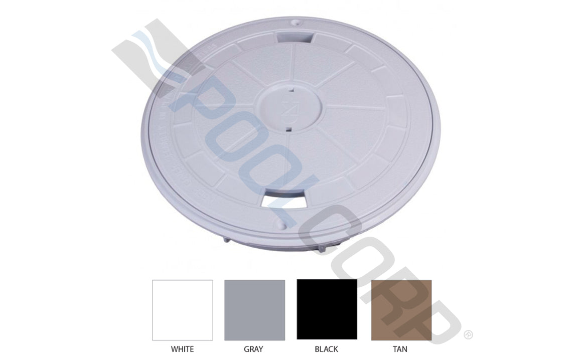 White Round Skimmer Cover and Collar