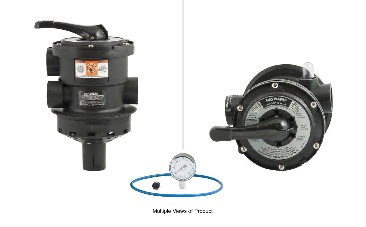 1 1/2" Black Vari-Flo Top Mount Multiport Valve