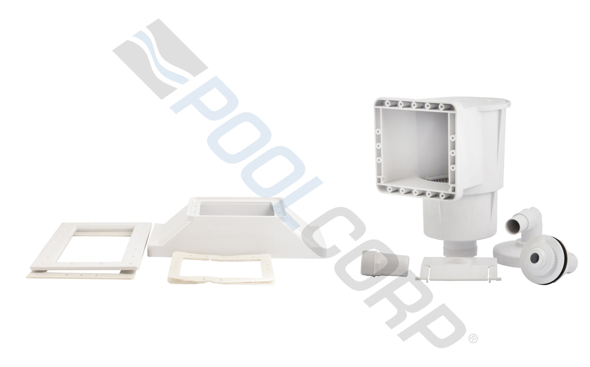 1 1/2" White DynaSkim Wide Mouth Skimmer with Accessory Kit