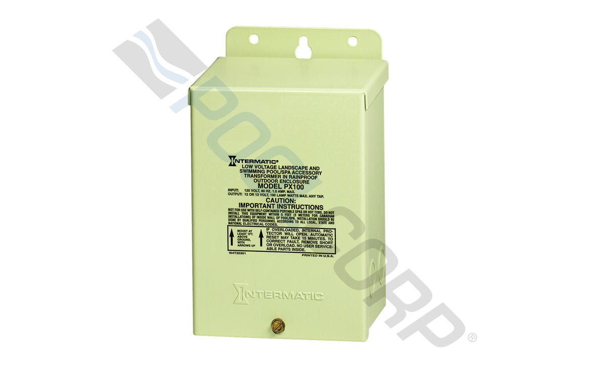 PX Beige Steel Enclosure Pool & Spa Safety Transformer 100W 120V