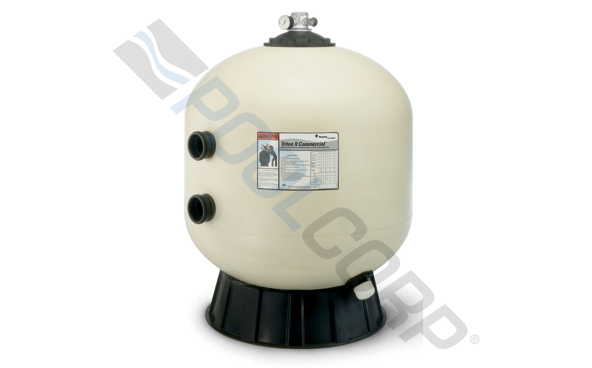 30" Triton® C High Capacity Fiberglass Side Mount Sand Filter TR100C Almond