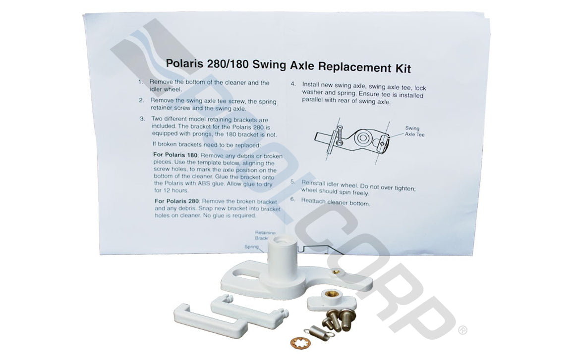 White Swing Axle Kit for Polaris® Pool Cleaner