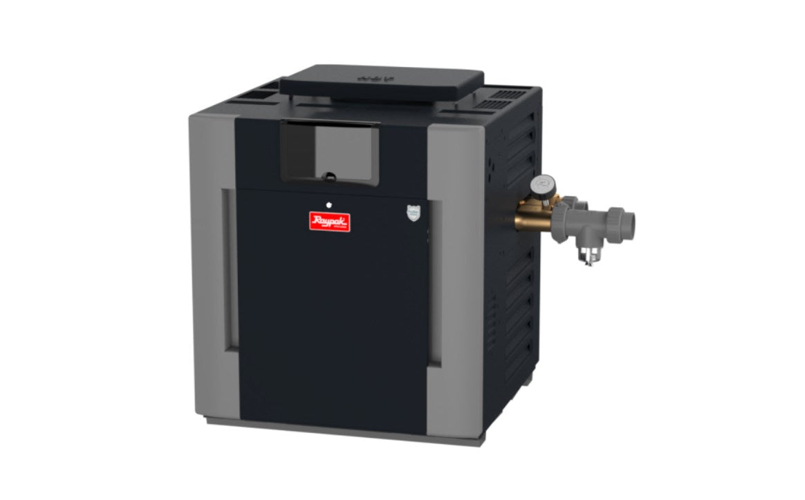 Raypak 407A Low NOx Digital Natural Gas Heater #26 with Bronze Headers