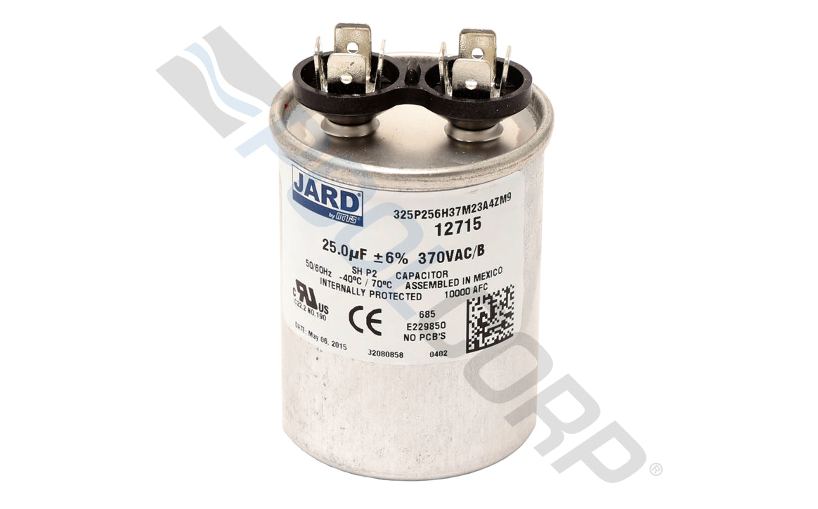 25 MFD 370V Round Run Capacitor