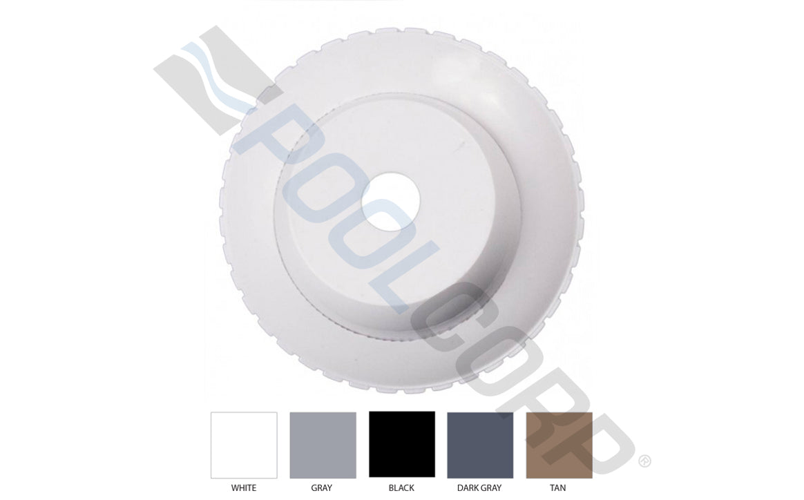 1.5" MPT White Hydrostream Fitting with 3/8" Opening