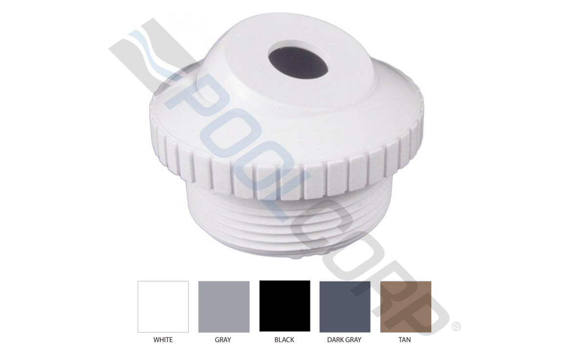 1.5" MPT White Hydrostream Fitting with 0.5" Opening