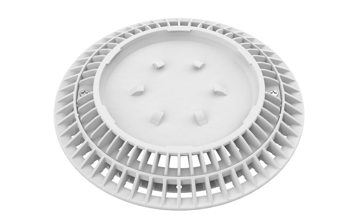 8" Round Clear Pebbletop Cover Frame and Ring