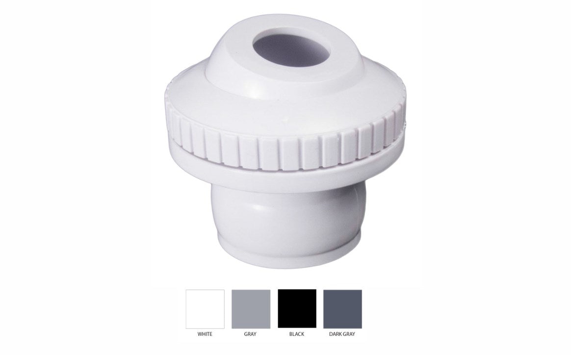1.5" Gray Self Aligning Insider Wall Inlet Fitting with 3/4" Eye Opening