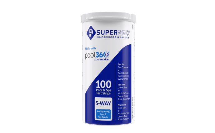 Super-Pro Test Strips FC/PH/TA/TH/CYA 100 Count