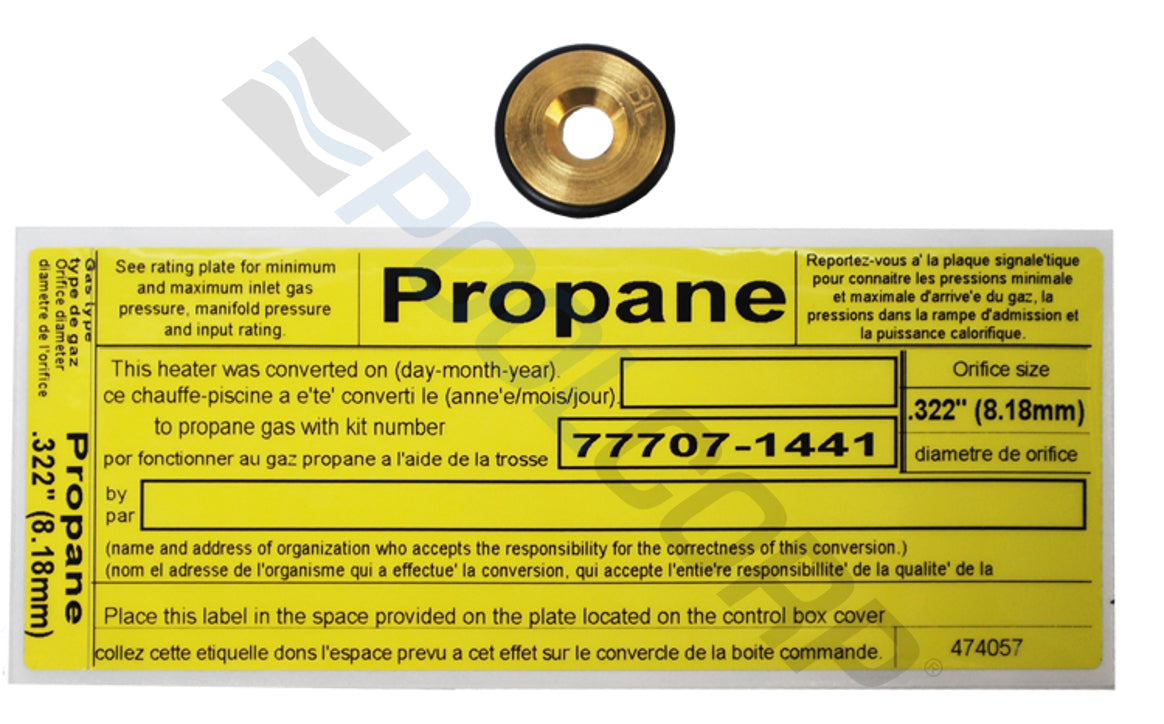 Natural Gas to Propane Conversion Kit for 400 Max-E-Therm Heater Burner System