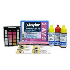 Taylor Residential 3-Way Test Kit for Free Chlorine .5-5 ppm/Bromine 1-10 ppm/pH DPD
