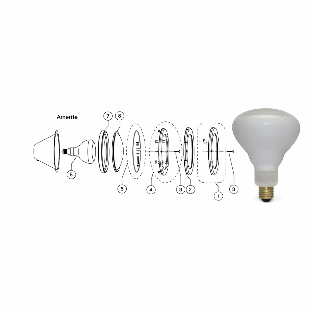 R40 Reflector Flood Incandescent Medium Base Bulb 500W 2700K