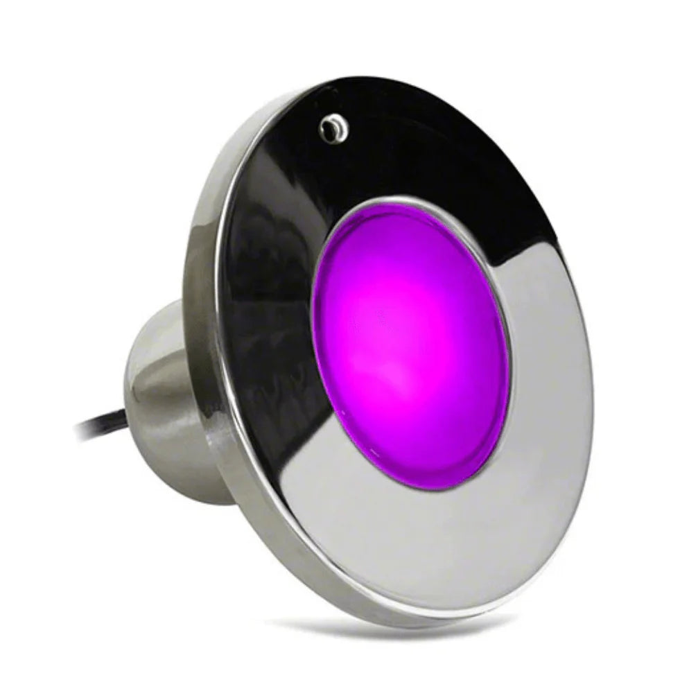 J&J Electronics ColorSplash® XG-W 100 LED 120V Polished Spa Light with 50' Cord