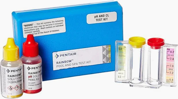 Pentair 2-in-1 Test Kit with 1/2 oz OTO & Preblended pH with Blue Case CI Range 0.3-3.0